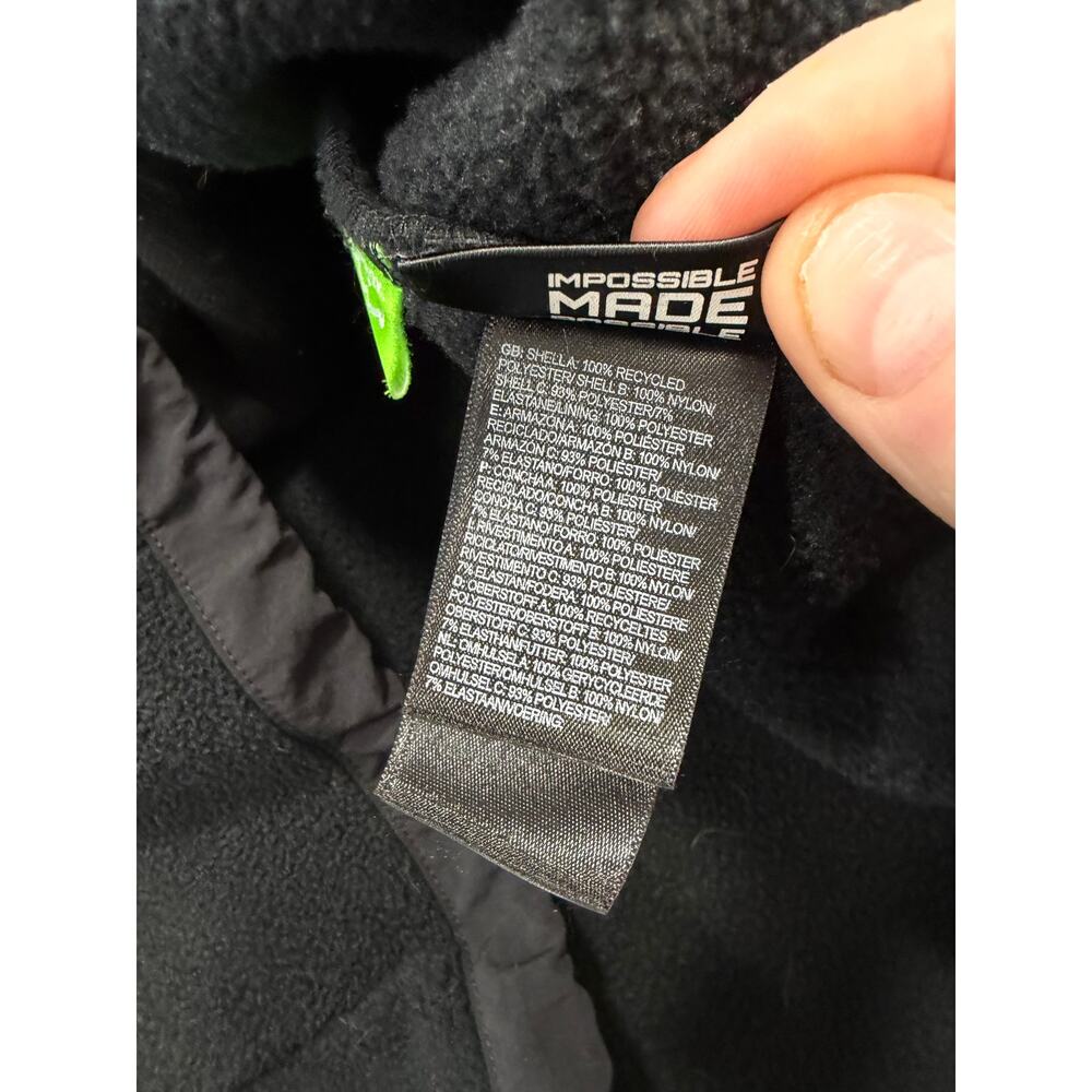 North Face Denali Fleece Jacket Black Womens XL Breast Cancer Edtn Full Zip - Picture 7 of 13